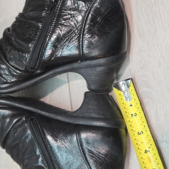 Naot Women Advance Glossy Ankle Leather Heels Boots shoes sz 40/9 - Picture 10 of 15